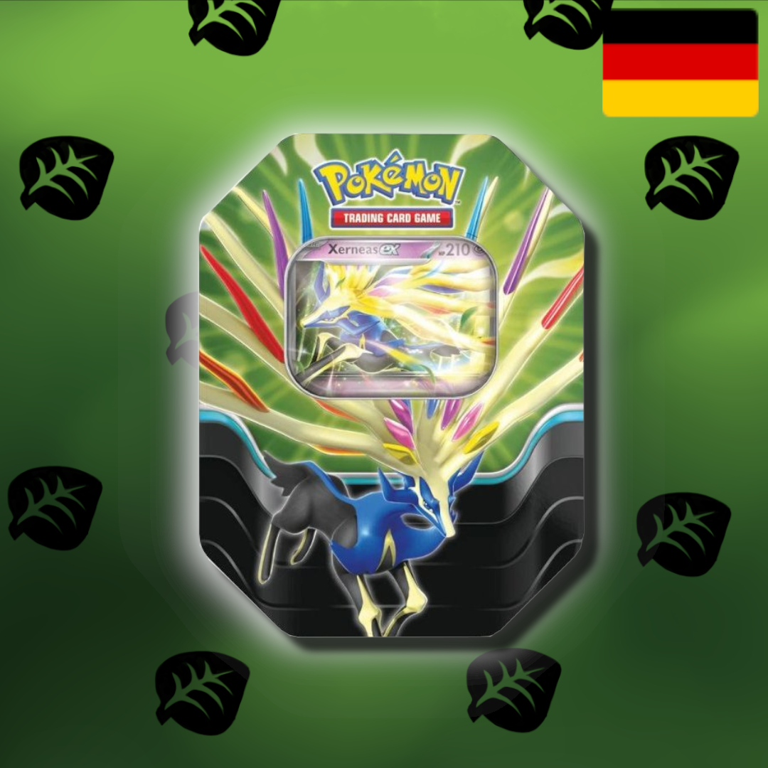 Frühjahres Tins 2025 "Azur Legenden mit Kyogre EX / Dialga EX / Xerneas EX (De)