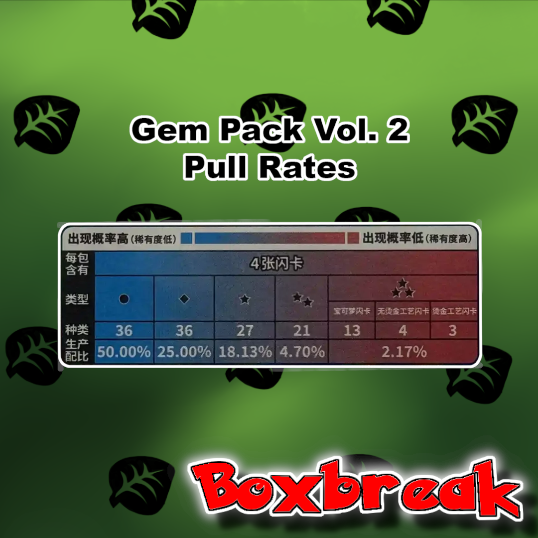 BOXBREAK Pokemon Gem Pack Vol.2 Display (Eeveelution Spezial) (S-Ch)