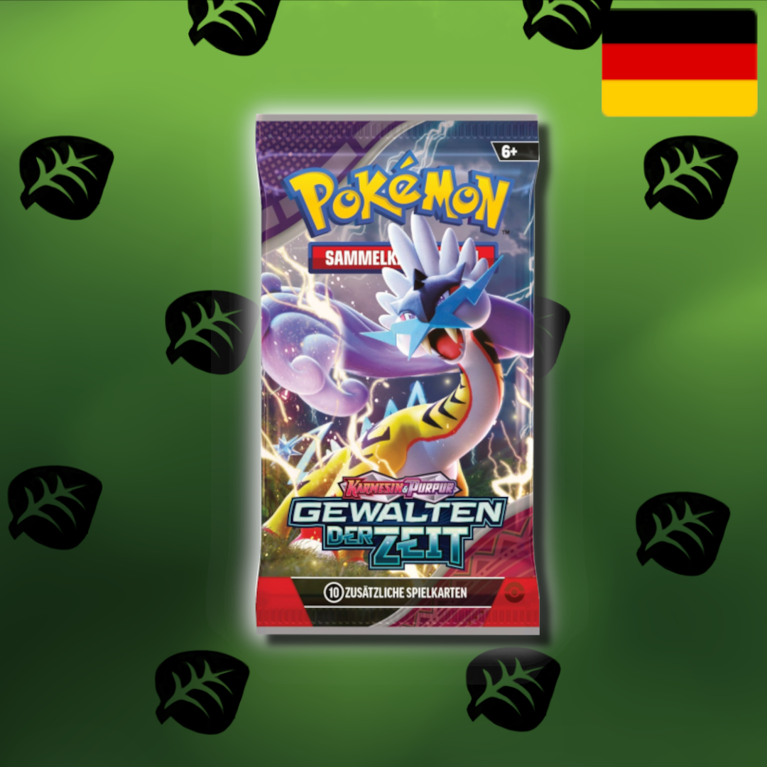 Pokemon Karmesin & Purpur 5.0 "Gewalten der Zeit" Einzelbooster/4er Bundle (De)