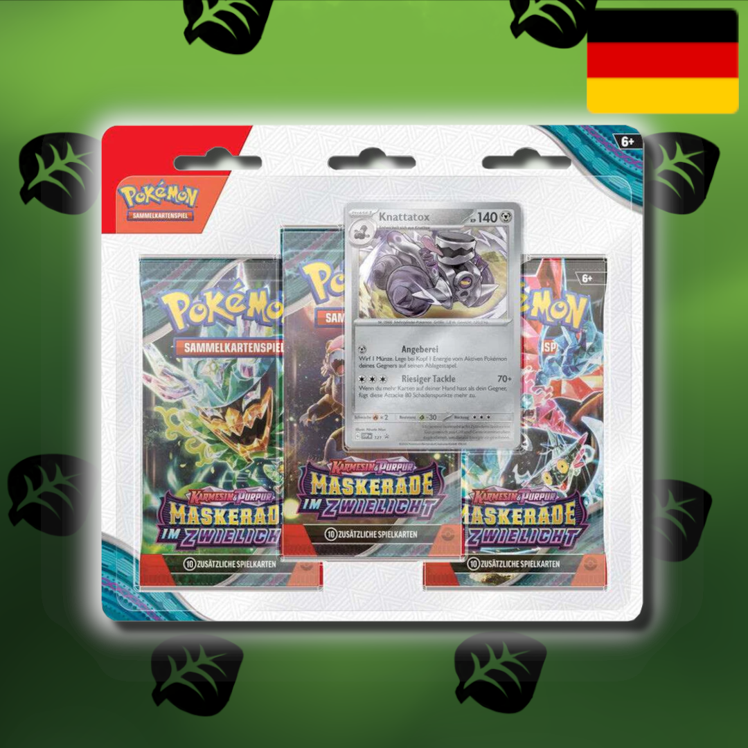 Pokemon Maskerade im Zwielicht 3er Blister Relaxo/Knattatox (De)