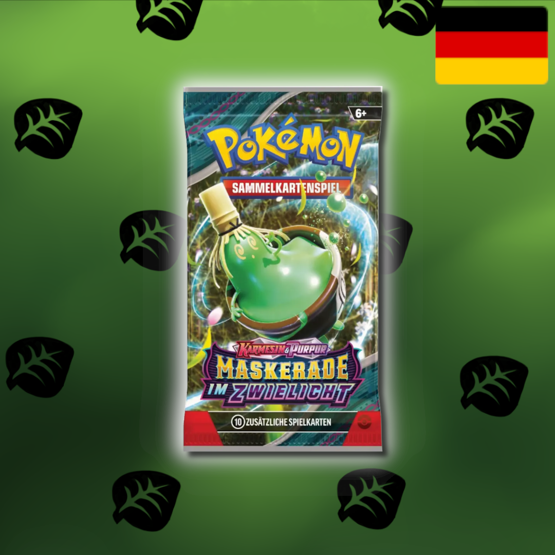 Pokemon Karmesin & Purpur 6.0 "Maskerade im Zwielicht" Einzelbooster/4er Bundle (De)