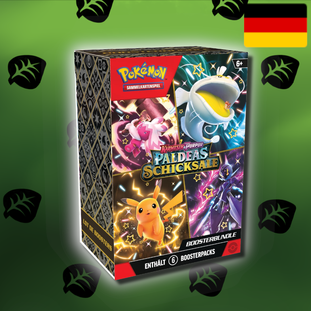 Pokemon Karmesin & Purpur 4.5 "Paldeas Schicksale" Booster Bundle (De)