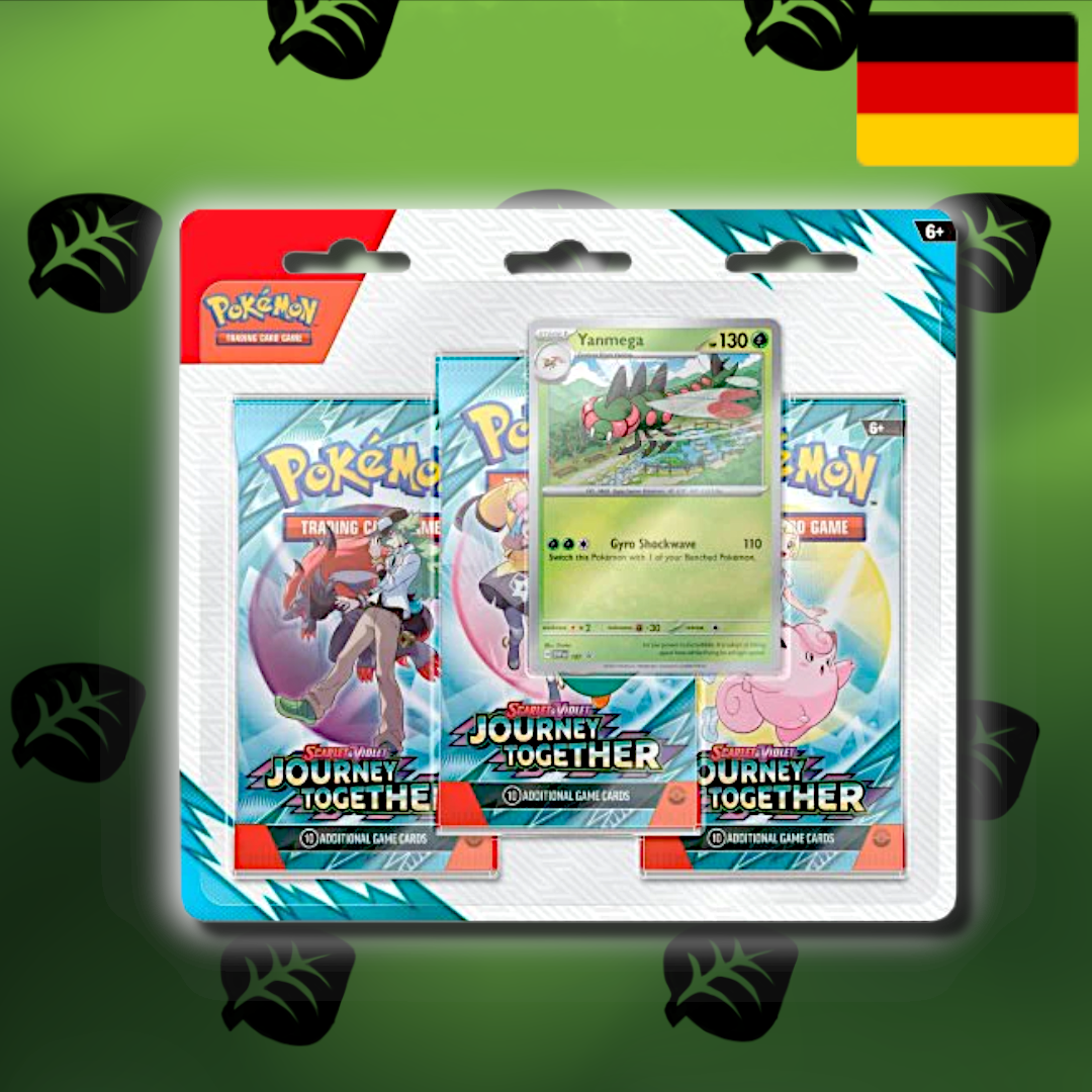 Pokemon "Karmesin & Purpur 9.0 Reisegefährten" Yanmega/Irokex 3er Blister (De)