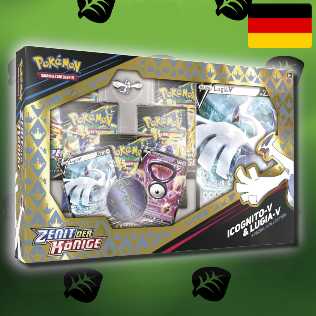 Pokemon "Zenit der Könige" Icognito-V & Lugia-V Spezial Kollektion (De)