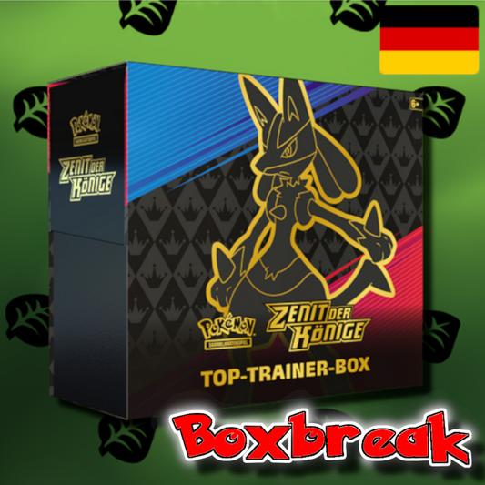 BOXBREAK Pokemon "Zenit der Könige" Top Trainer Box (De)