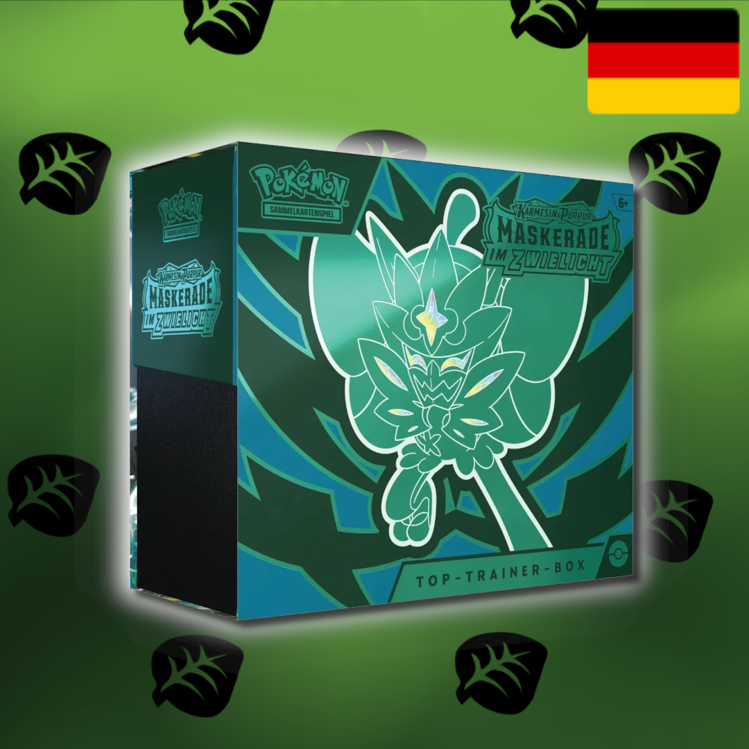 Pokemon "Karmesin & Purpur Maskerade im Zwielicht" Top Trainer Box (De)